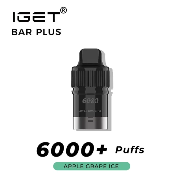 apple grape ice iget bar plus prefilled pod 6000 puffs | IGET Bar New Zealand