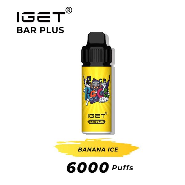 banana ice iget bar plus 6000 puffs kits | IGET Bar New Zealand