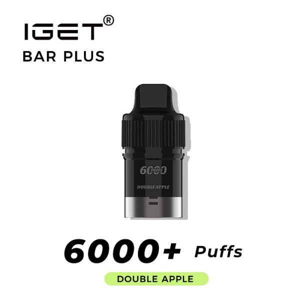 double apple iget bar plus 6000 puffs pod | IGET Bar New Zealand