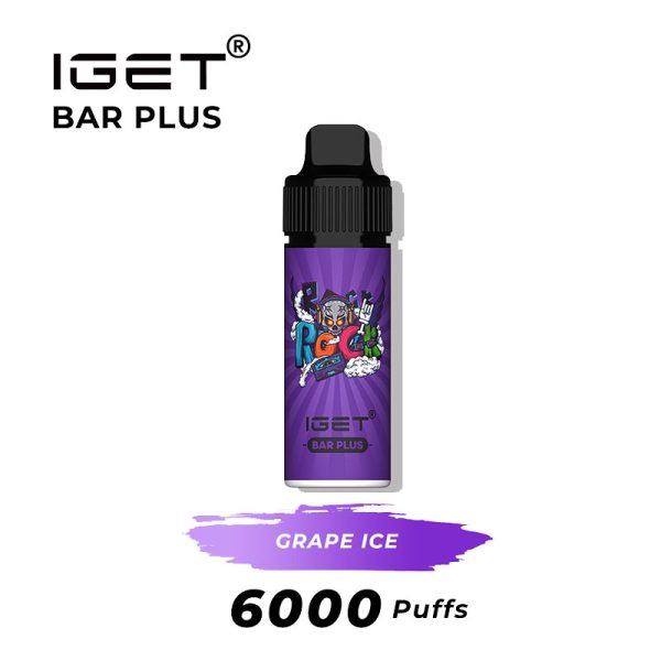 grape ice iget bar plus 6000 puffs kits | IGET Bar New Zealand