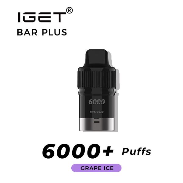 grape ice iget bar plus 6000 puffs pod | IGET Bar New Zealand