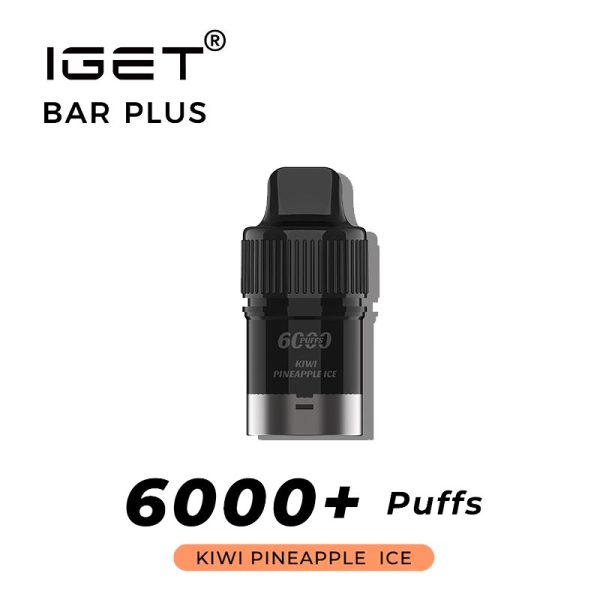 kiwi pineapple iget bar plus 6000 puffs pod | IGET Bar New Zealand