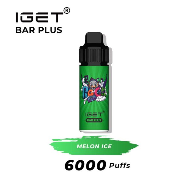 melon ice iget bar plus 6000 puffs kits | IGET Bar New Zealand