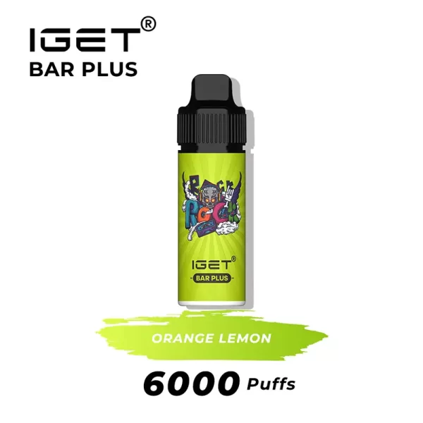 orange lemon iget bar plus 6000 puffs | IGET Bar New Zealand