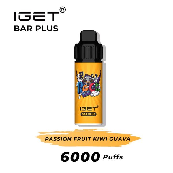 passion fruit kiwi guava iget bar plus 6000 puffs kits | IGET Bar New Zealand