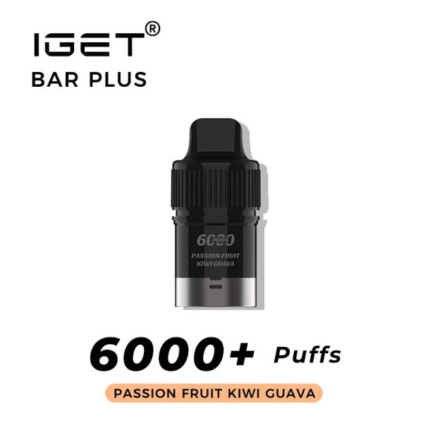 passion fruit kiwi guava iget bar plus 6000 puffs pod | IGET Bar New Zealand