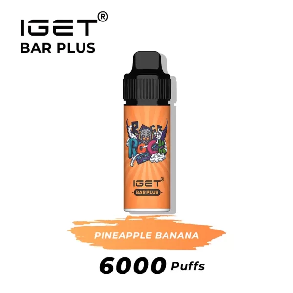 pineapple banana iget bar plus 6000 puffs | IGET Bar New Zealand