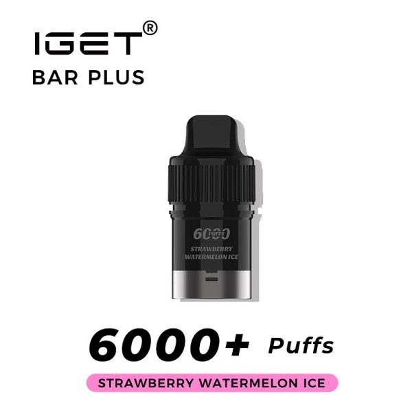 strawberry watermelon ice iget bar plus 6000 puffs pod | IGET Bar New Zealand