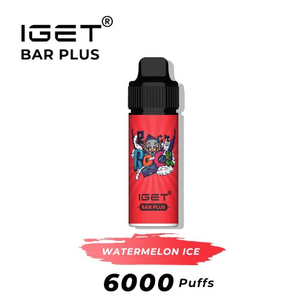 watermelon ice iget bar plus 6000 puffs kits | IGET Bar New Zealand