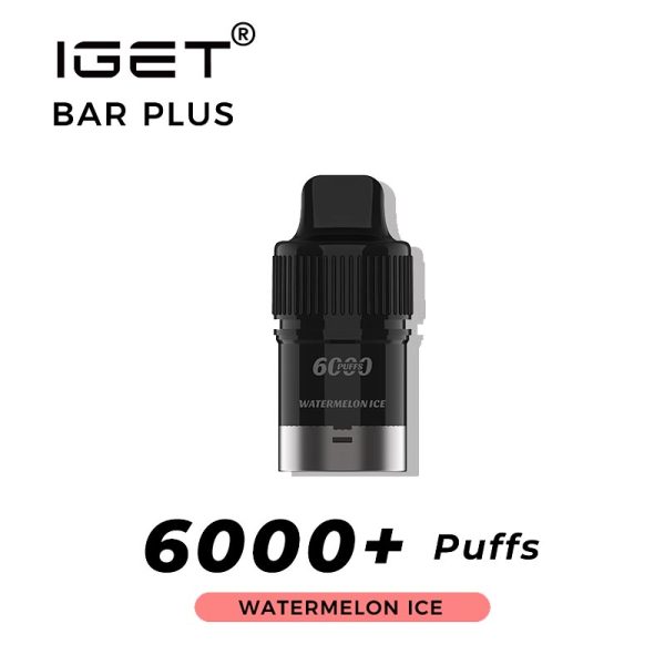 watermelon ice iget bar plus 6000 puffs pod | IGET Bar New Zealand