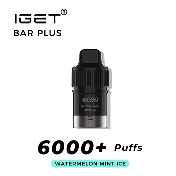 watermelon mint ice iget bar plus 6000 puffs pod | IGET Bar New Zealand